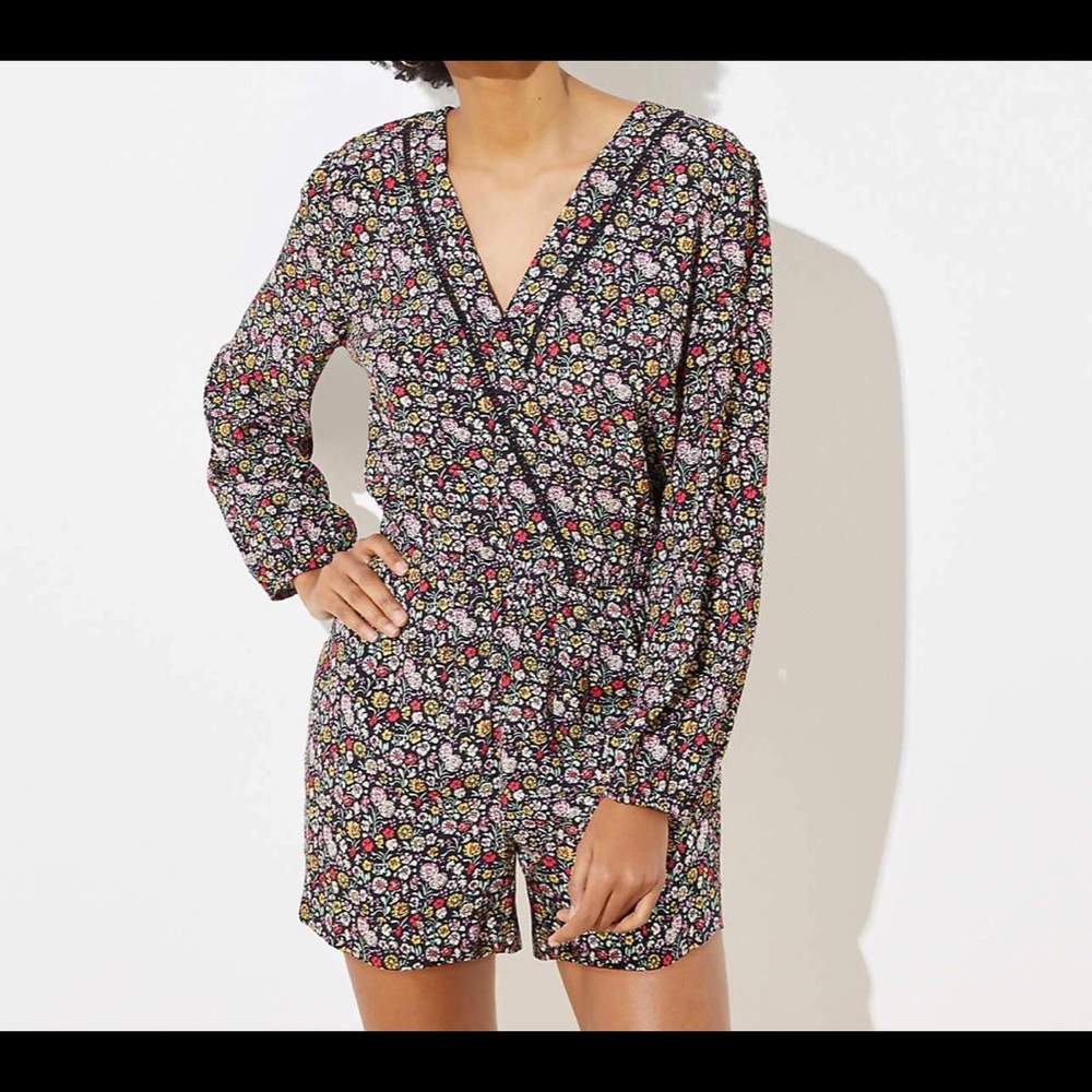 NWT LOFT Garden Wrap Romper
